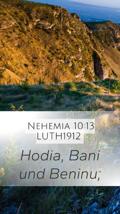 Nehemia 10:13 LUTH1912 Bible Verse Image