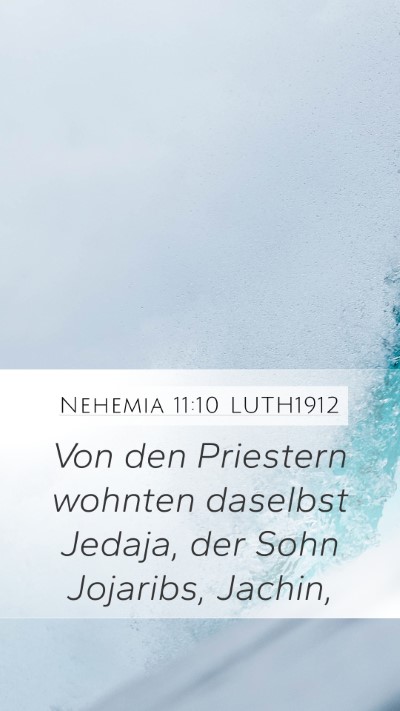 Nehemia 11:10 LUTH1912 Bible Verse Image