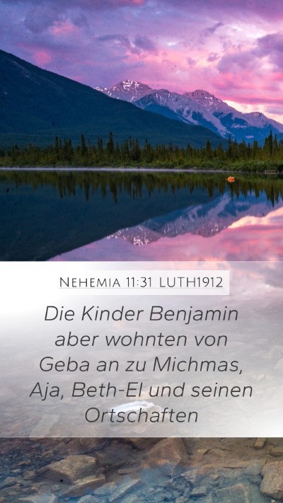 Nehemia 11:31 LUTH1912 Bible Verse Image