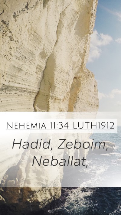 Nehemia 11:34 LUTH1912 Bible Verse Image