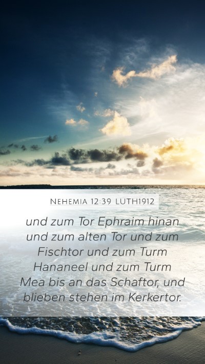 Nehemia 12:39 LUTH1912 Bible Verse Image