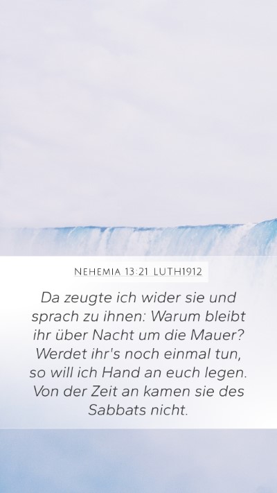 Nehemia 13:21 LUTH1912 Bible Verse Image