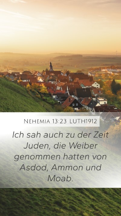 Nehemia 13:23 LUTH1912 Bible Verse Image