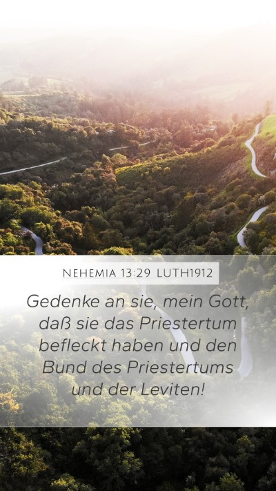 Nehemia 13:29 LUTH1912 Bible Verse Image