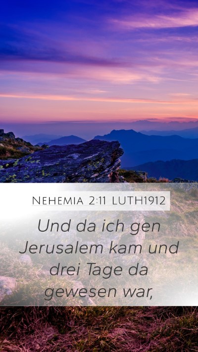 Nehemia 2:11 LUTH1912 Bible Verse Image