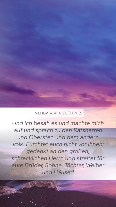 Nehemia 4:14 LUTH1912 Bible Verse Image