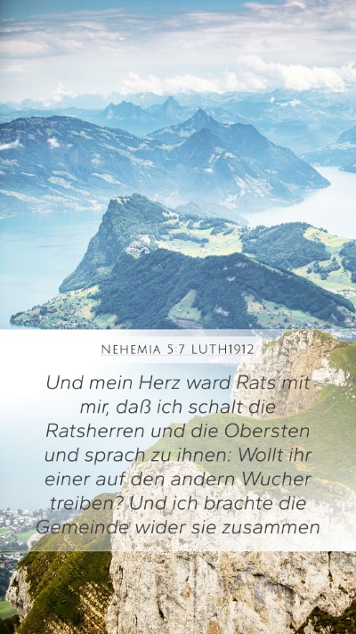 Nehemia 5:7 LUTH1912 Bible Verse Image