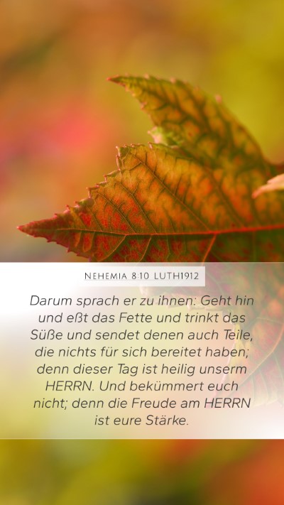 Nehemia 8:10 LUTH1912 Bible Verse Image