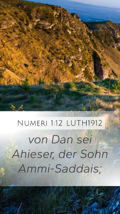 Numeri 1:12 LUTH1912 Bible Verse Image