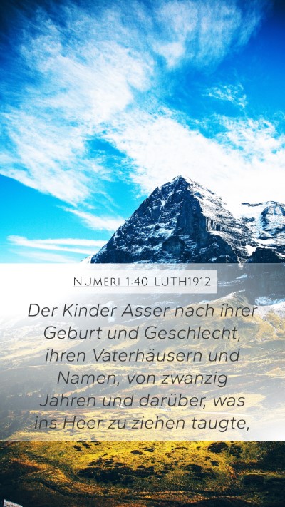 Numeri 1:40 LUTH1912 Bible Verse Image