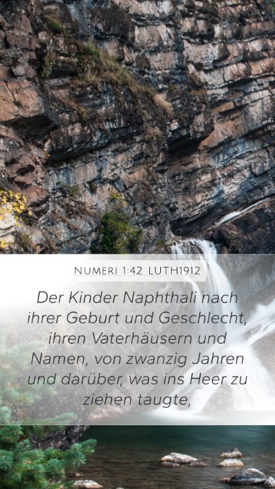 Numeri 1:42 LUTH1912 Bible Verse Image
