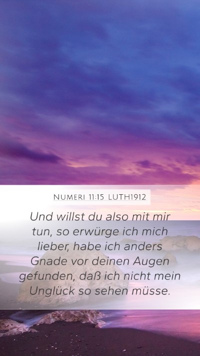 Numeri 11:15 LUTH1912 Bible Verse Image