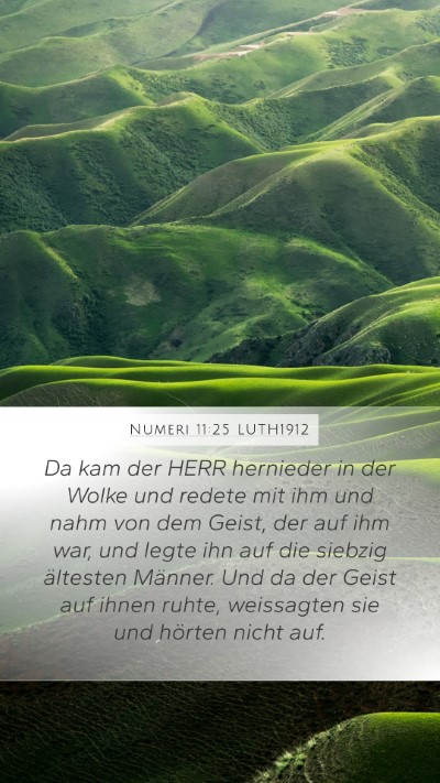 Numeri 11:25 LUTH1912 Bible Verse Image