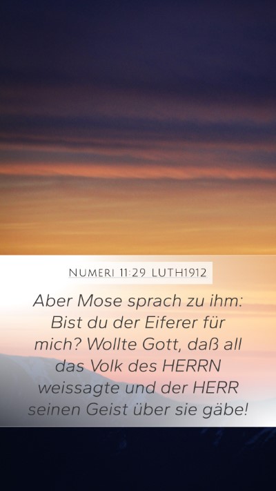 Numeri 11:29 LUTH1912 Bible Verse Image
