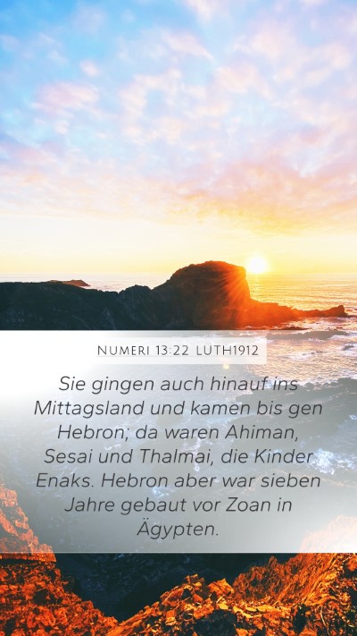 Numeri 13:22 LUTH1912 Bible Verse Image