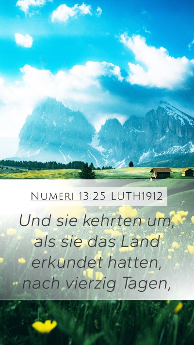 Numeri 13:25 LUTH1912 Bible Verse Image