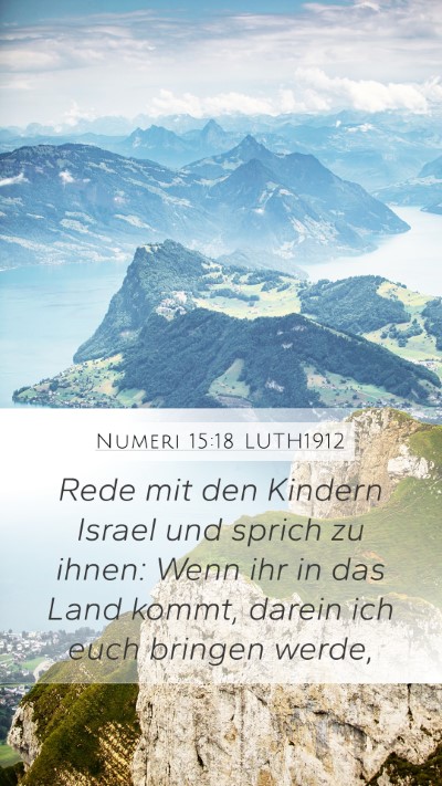 Numeri 15:18 LUTH1912 Bible Verse Image