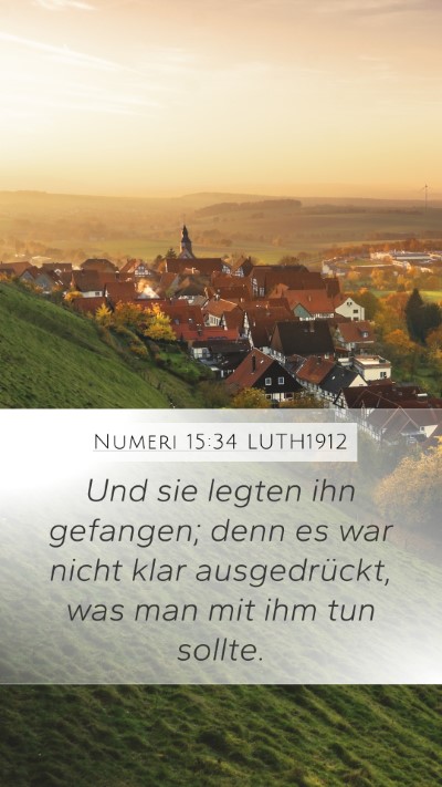 Numeri 15:34 LUTH1912 Bible Verse Image