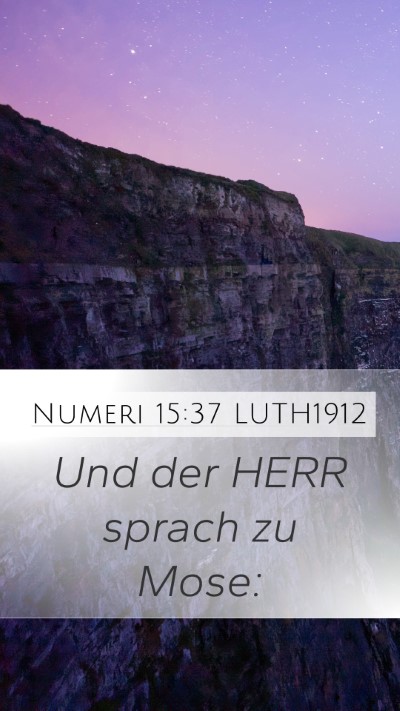 Numeri 15:37 LUTH1912 Bible Verse Image