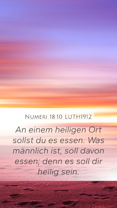 Numeri 18:10 LUTH1912 Bible Verse Image