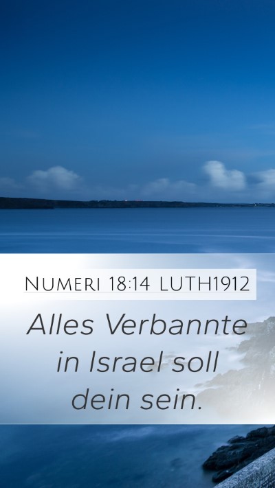 Numeri 18:14 LUTH1912 Bible Verse Image
