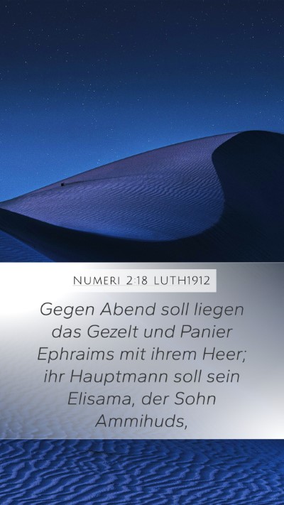 Numeri 2:18 LUTH1912 Bible Verse Image