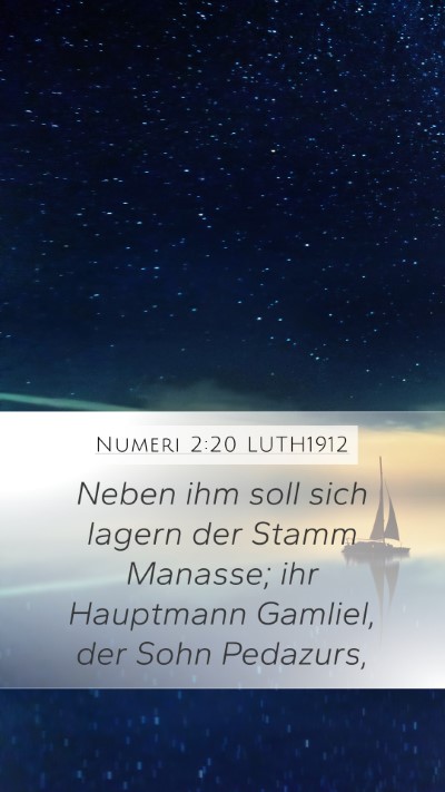 Numeri 2:20 LUTH1912 Bible Verse Image