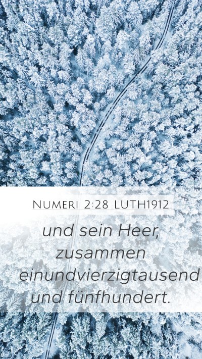 Numeri 2:28 LUTH1912 Bible Verse Image