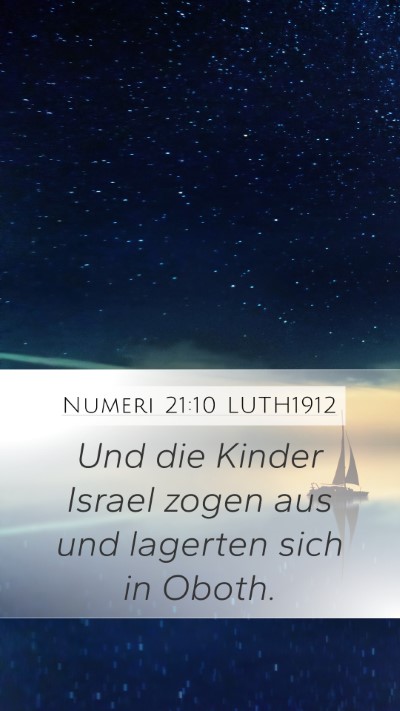 Numeri 21:10 LUTH1912 Bible Verse Image
