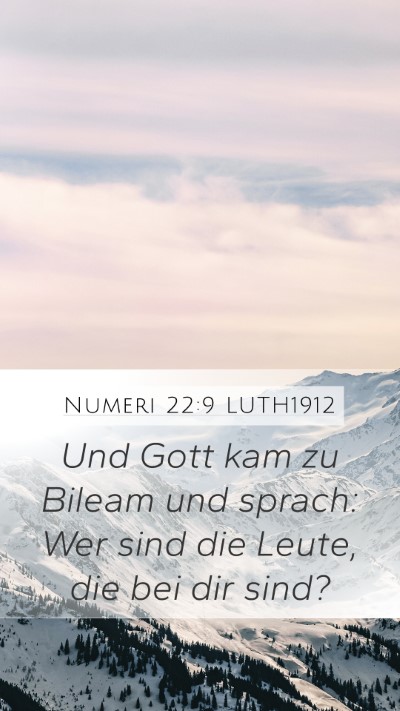 Numeri 22:9 LUTH1912 Bible Verse Image