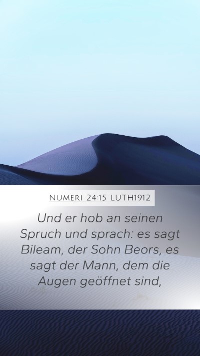 Numeri 24:15 LUTH1912 Bible Verse Image
