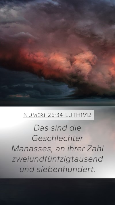 Numeri 26:34 LUTH1912 Bible Verse Image