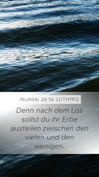 Numeri 26:56 LUTH1912 Bible Verse Image
