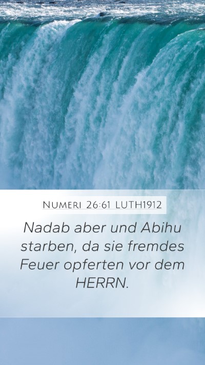 Numeri 26:61 LUTH1912 Bible Verse Image