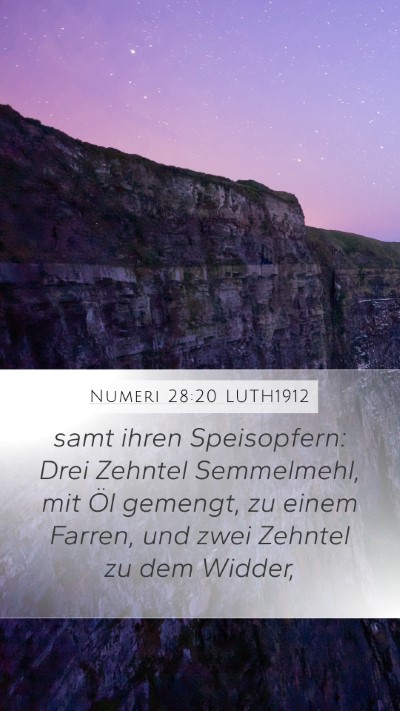 Numeri 28:20 LUTH1912 Bible Verse Image