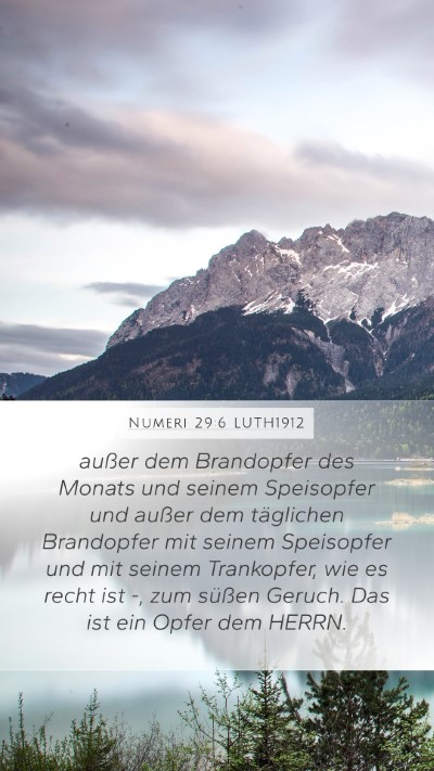 Numeri 29:6 LUTH1912 Bible Verse Image