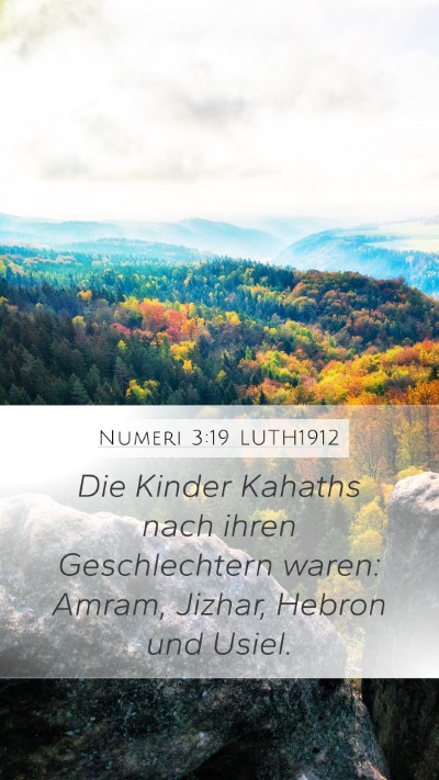 Numeri 3:19 LUTH1912 Bible Verse Image