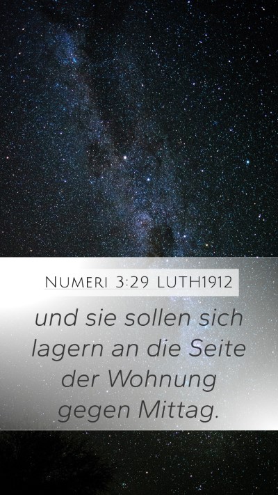 Numeri 3:29 LUTH1912 Bible Verse Image