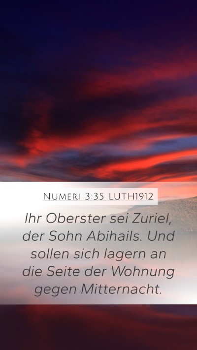 Numeri 3:35 LUTH1912 Bible Verse Image