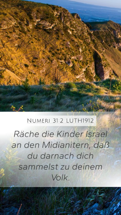 Numeri 31:2 LUTH1912 Bible Verse Image