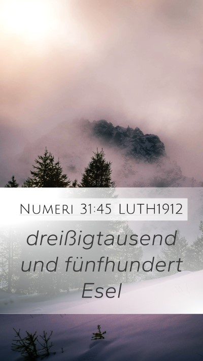 Numeri 31:45 LUTH1912 Mobile Phone Wallpaper - dreißigtausend und fünfhundert - Mobile Bible Verse Wallpaper