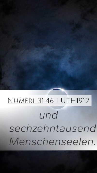 Numeri 31:46 LUTH1912 Mobile Phone Wallpaper - und sechzehntausend - Mobile Bible Verse Wallpaper