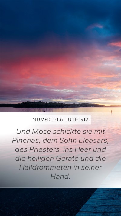 Numeri 31:6 LUTH1912 Bible Verse Image