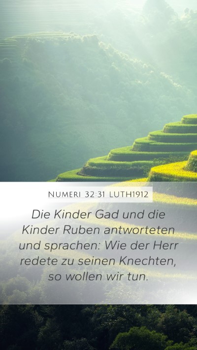 Numeri 32:31 LUTH1912 Mobile Phone Wallpaper - Die Kinder Gad und die Kinder Ruben antworteten - Mobile Bible Verse Wallpaper
