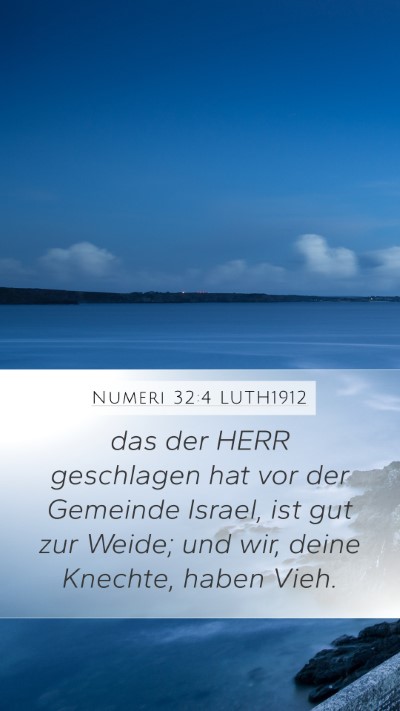 Numeri 32:4 LUTH1912 Bible Verse Image