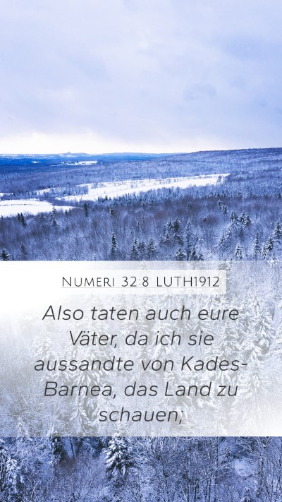 Numeri 32:8 LUTH1912 Bible Verse Image