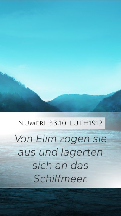Numeri 33:10 LUTH1912 Bible Verse Image