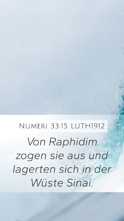 Numeri 33:15 LUTH1912 Bible Verse Image