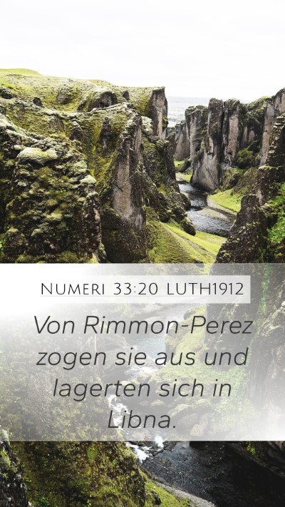 Numeri 33:20 LUTH1912 Bible Verse Image