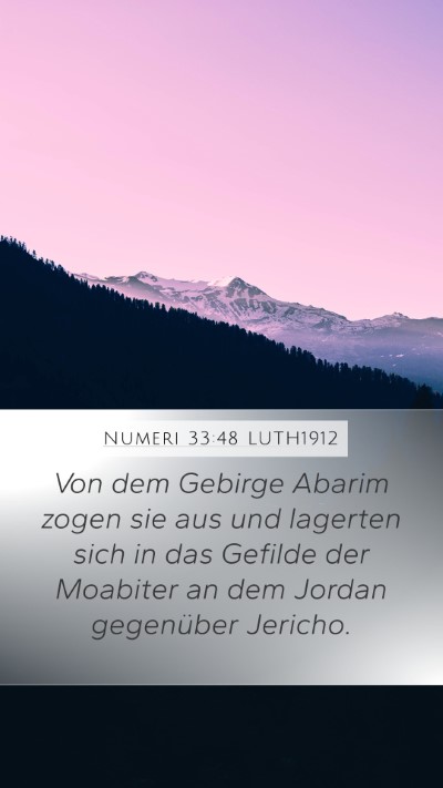 Numeri 33:48 LUTH1912 Bible Verse Image